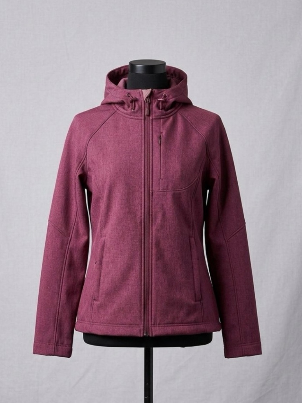 Kirkland Signature Hooded Utility Jacket - Burgundy/Mauve